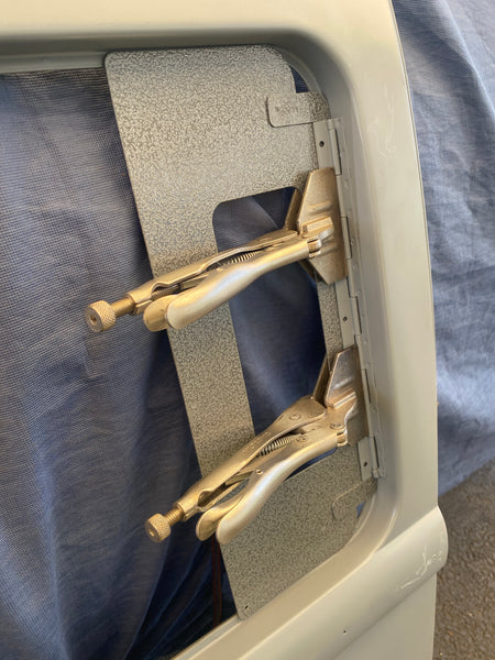 Bus: Side Window Pop Out Hinge Installation Welding Fixture for Split Bus for Bus