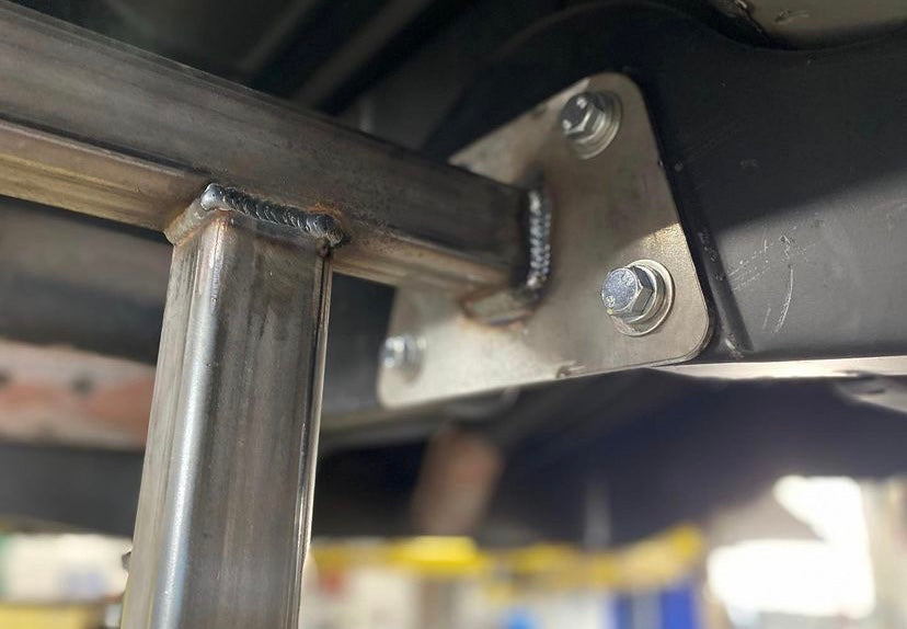 Rotisserie Kit: "Weld It Yourself" (without wheels) — in-context fitment view