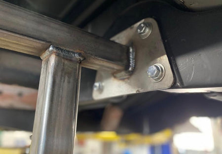 Rotisserie Kit: "Weld It Yourself" (without wheels) — in-context fitment view