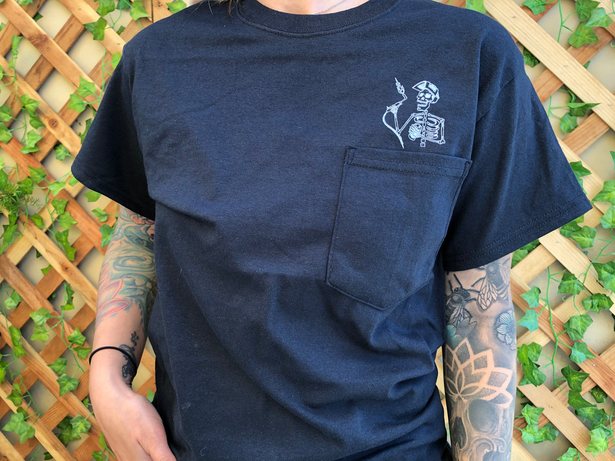 Washburn's Metal Skeleton Pocket Short Sleeve Shirts — installed view