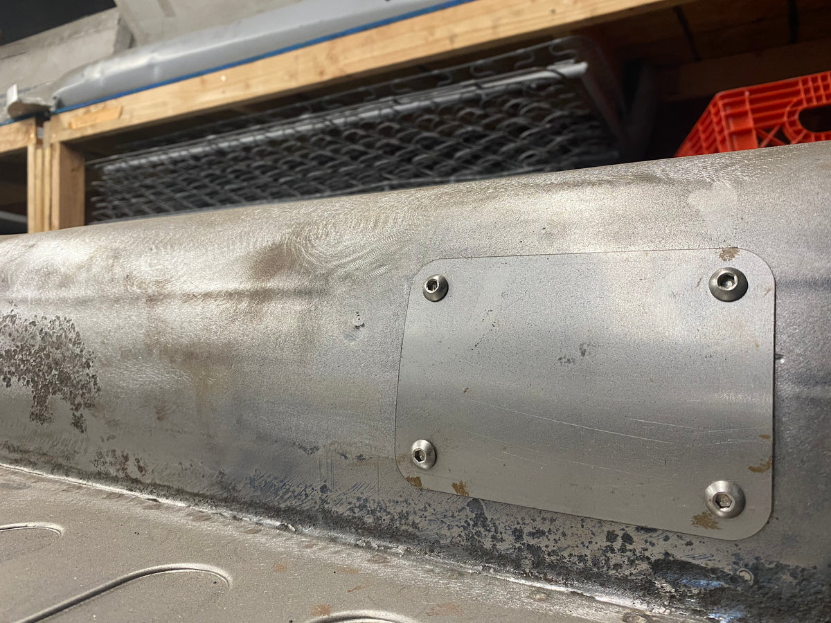 Tunnel Access Plate Kit (Non-Flush) All Years Beetle, Type 3, Ghia & Thing — detail view