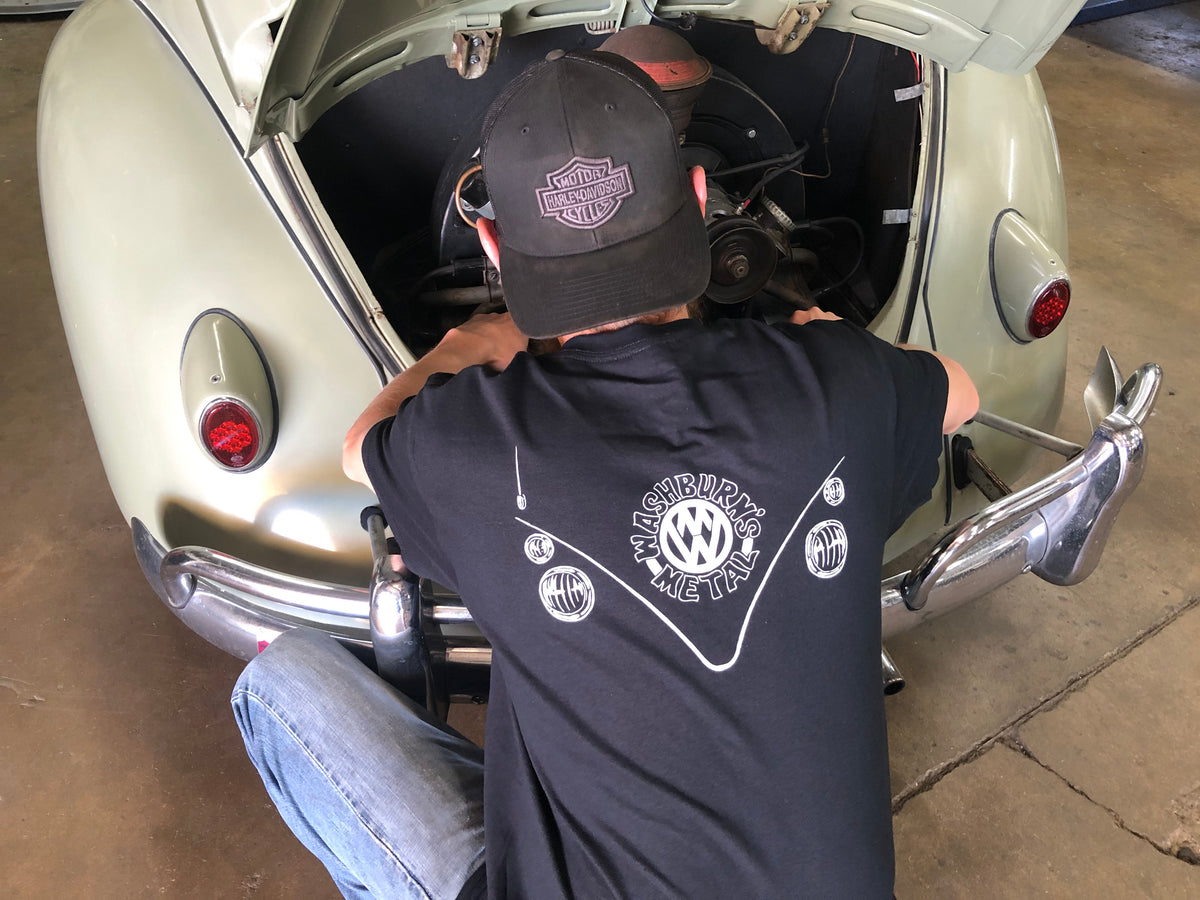 Washburn's Metal Skeleton Pocket Short Sleeve Shirts — alternate angle